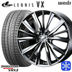 【取付対象】235/50R18 アルファード ヴァルファイア 2022～2023年製 ブリヂストン ブリザック VRX2 Weds ウェッズ レオニス VX BMCMC 18インチ 8.0J 5H114.3 スタッドレスタイヤホイール4本セット