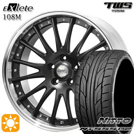 ベンツ Eクラス/CLS F) 245/40R19 98Y XL R) 275/35R19 100Y XL ニットー NT555 G2 TWS EXlete 108M フラットブラック 19インチ 8.0J 9.0J 5H112 サマータイヤホイールセット