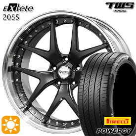 6/11までポイント5倍！アウディ S4/A4 245/35R19 93Y XL ピレリ パワジー TWS EXlete 205S フラットブラック 19インチ 8.0J 5H112 サマータイヤホイールセット