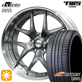 【取付対象】ベンツ Sクラス F) 245/40R20 99W XL R) 275/35R20 102W XL ウィンラン R330 TWS EXlete 205S フラットハイパーガンメタ 20インチ 8.5J 9.5J 5H112 サマータイヤホイールセット