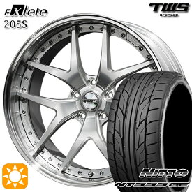 ベンツ Eクラス/CLS F) 245/40R19 98Y XL R) 275/35R19 100Y XL ニットー NT555 G2 TWS EXlete 205S シルバーパールアルマイト 19インチ 8.0J 9.0J 5H112 サマータイヤホイールセット