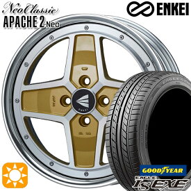 【取付対象】スイフト 215/40R17 87W XL グッドイヤー イーグル LSEXE ENKEI エンケイ ネオクラシック アパッチ2 ネオ [Lo Disk] 17インチ 6.5J 4H100 マシニングゴールド サマータイヤホイールセット