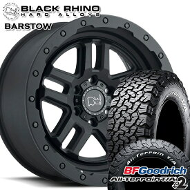 【4/24-4/27 P5倍】LT245/70R17 119/116S RWL BFグッドリッチ オールテレーン T/A KO2 ブラックライノ BARSTOW バーストウ TEXTURED MATTEBLACK 17インチ 8.0J 5H114.3 サマータイヤホイールセット