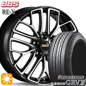 【最大2,000円OFFクーポン】235/60R18 103V ブリヂストン レグノ GRV2 BBS RE-X ブラックダイヤカット（BKD） 18インチ 7.5J 5H114.3 サマータイヤホイールセット