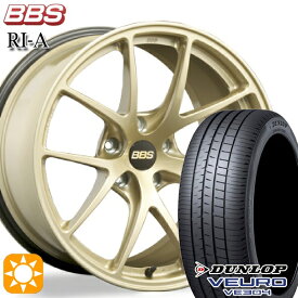 【取付対象】ボルボ XC40 235/55R18 100V ダンロップ ビューロ VE304 BBS RI-A ゴールド（GL） 18インチ 8.5J 5H108 サマータイヤホイールセット