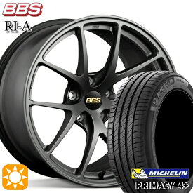 【取付対象】ボルボ XC40 235/55R18 104V XL ミシュラン プライマシー4プラス BBS RI-A マットグレイ（MGR） 18インチ 8.5J 5H108 サマータイヤホイールセット