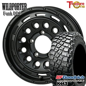 【取付対象】ジムニーシエラ 225/75R16 115/112Q RBL BFグッドリッチ マッドテレーン T/A KM3 トレジャーワン ワイルドポーター ファンク DDC MBK 16インチ 6.0J 5H139.7 サマータイヤホイールセット