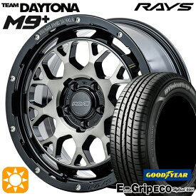 【取付対象】エスティマ ヤリスクロス 215/60R16 95H グッドイヤー エフィシェントグリップ エコ EG01 RAYS レイズ チームデイトナ M9+ BEL 16インチ 7.0J 5H114.3 サマータイヤホイールセット