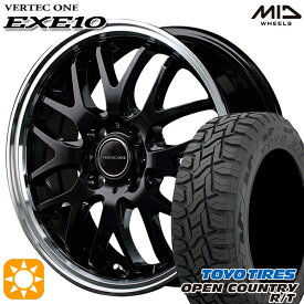 【最大2,000円OFFクーポン】アクア クロスビー 175/60R16 82Q トーヨー オープンカントリー R/T MID ヴァーテックワン EXE10 グロッシーブラック/リムポリッシュ 16インチ 6.0J 4H100 サマータイヤホイールセット