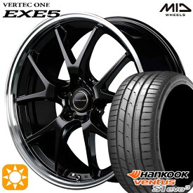 【取付対象】C-HR ヴェゼル 225/50R18 99Y XL ハンコック veNtus S1 evo3 K127 MID ヴァーテックワン EXE5 グロッシーブラック/リムポリッシュ 18インチ 7.0J 5H114.3 サマータイヤホイールセット