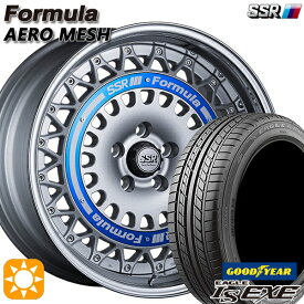 6/11までポイント5倍！215/35R19 85W XL グッドイヤー イーグル LSEXE SSR フォーミュラ エアロメッシュ シルバー/ブルーリング 19インチ 8.0J 5H114.3 サマータイヤホイールセット