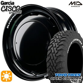 【取付対象】[5本セット]ジムニーシエラ LT225/75R16 103/100Q トーヨー オープンカントリー M/T MID ガルシアシスコブラックムーン ブラック 16インチ 6.0J 5H139.7 サマータイヤホイールセット