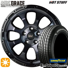 【最大2,000円OFFクーポン】プリウスα ストリーム 205/60R16 92H グッドイヤー エフィシェントグリップ エコ EG01 HotStuff マッドクロス グレイス BKC/BK 16インチ 7.0J 5H114.3 サマータイヤホイールセット