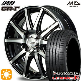 6/11までポイント5倍！フィット アクア 175/70R14 84H ダンロップ ルマン5+ MID ファイナルスピード GR-ガンマ BP 14インチ 5.5J 4H100 サマータイヤホイールセット