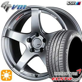 4/24-4/27 P5倍！205/45R17 88W XL クムホ エクスタ PS71 SSR GTV01 グレアシルバー 17インチ 7.0J 4H100 サマータイヤホイールセット