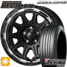 【取付対象】215/65R16 98H ヨコハマ ブルーアース RV03 モンツァ ハイブロック レグルス サテンブラック/リムポリッシュ 16インチ 7.0J 5H114.3 サマータイヤホイールセット