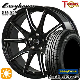 【取付対象】BP系レガシィアウトバック 215/55R17 94V グッドイヤー エフィシェントグリップ エコ EG01 トレジャーワン ラグジーヘインズ LH015 ブラックマシニングポリッシュ 17インチ 7.0J 5H100 サマータイヤホイールセット