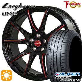 【最大2,000円OFFクーポン】アルファード ヴェルファイア 235/50R18 102W XL ファルケン アゼニス FK520 トレジャーワン ラグジーヘインズ LH015 ブラック・マシニングレッドクリア 18インチ 7.0J 5H114.3 サマータイヤホイールセット