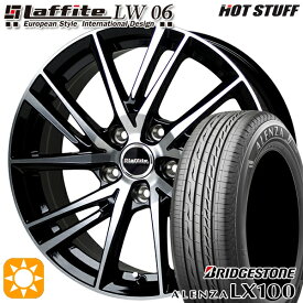 6/11までポイント5倍！C-HR ヴェゼル 225/50R18 95V ブリヂストン アレンザ LX100 HotStuff ラフィット LW-06 ブラックポリッシュ 18インチ 7.0J 5H114.3 サマータイヤホイールセット