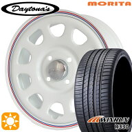 【取付対象】N-BOX ウェイク 165/55R15 75H ウィンラン R330 MRT DAYTONA'S G2 デイトナズ ホワイト 15イ…