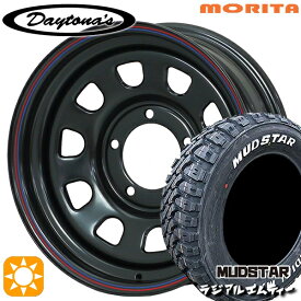 【取付対象】[5本セット]ジムニーシエラ 195/80R15 107/105N マッドスター ラジアル M/T ホワイトレター MRT デイトナS ブラック 15インチ 6.0J 5H139.7 サマータイヤホイールセット