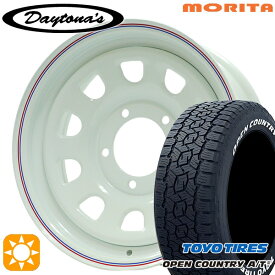 【取付対象】ジムニーシエラ 195/80R15 107/105N LT トーヨー オープンカントリーA/T3 ホワイトレター MRT DAYTONA'S デイトナズ ホワイト 15インチ 6.0J 5H139.7 サマータイヤホイールセット