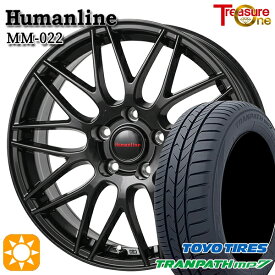 6/11までポイント5倍！エスティマ ヤリスクロス 215/60R16 95H トーヨー トランパス mp7 トレジャーワン ヒューマンライン MM022 ブラック 16インチ 6.5J 5H114.3 サマータイヤホイールセット