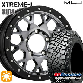 【取付対象】ジムニーシエラ/ノマド 225/75R16 115/112Q RBL BFグッドリッチ マッドテレーン T/A KM3 MLJ エクストリームJ XJ04 GB/スモーククリア 16インチ 5.5J 5H139.7 -5 サマータイヤホイールセット