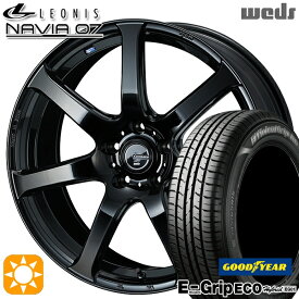 4/24-4/27 P5倍！カムリ ヴェゼル 215/55R17 94V グッドイヤー エフィシェントグリップ エコ EG01 Weds ウェッズ レオニス ナヴィア07 PBK (プレミアムブラック) 17インチ 7.0J 5H114.3 サマータイヤホイールセット