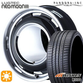 【取付対象】165/50R15 76V XL ウィンラン R330 パンドラ ラグテック ネオムーン3 ブラック 15インチ 5.0J 4H100 サマータイヤホイールセット