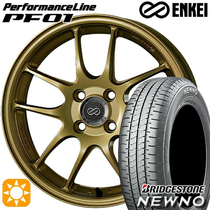楽天市場】【取付対象】185/55R16 83V ブリヂストン ニューノ ENKEI 