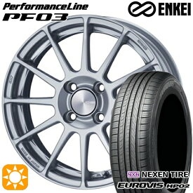 【最大2,000円OFFクーポン】185/65R15 ネクセン ロードストーン ユーロビズ HP02 ENKEI エンケイ パフォーマンスライン PF03 スパークルシルバー 15インチ 6.0J 4H100 サマータイヤホイールセット