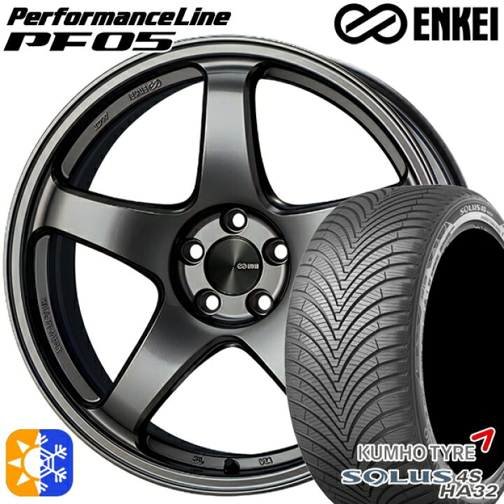 楽天市場】215/50R17 95W XL クムホ ソルウス 4S HA32 ENKEI エンケイ 