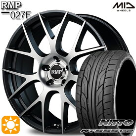 【取付対象】C-HR カローラクロス 225/45R19 96Y XL ニットー NT555 G2 MID RMP 027F セミグロスガンメタ/ポリッシュ 19インチ 8.0J 5H114.3 サマータイヤホイールセット