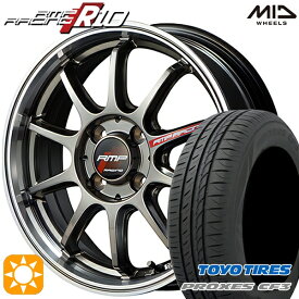 【最大2,000円OFFクーポン】アクア ヤリス 195/45R17 85W XL トーヨー プロクセス CF3 MID RMPレーシング R10 レーシングチタンシルバー/リムポリッシュ 17インチ 7.0J 4H100 サマータイヤホイールセット