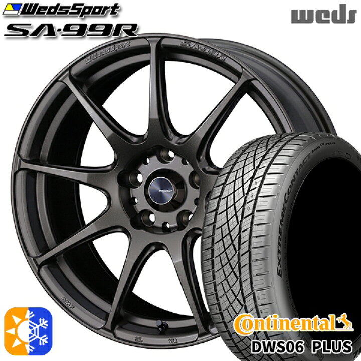 楽天市場】225/45R18 91Y コンチネンタル DWS06+ Weds ウェッズ 