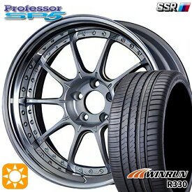 225/35R19 88W XL ウィンラン R330 SSR プロフェッサー SP5 ハイブライトシルバー 19インチ 8.0J 5H114.3 新品 サマータイヤホイール 4本セット 送料無料