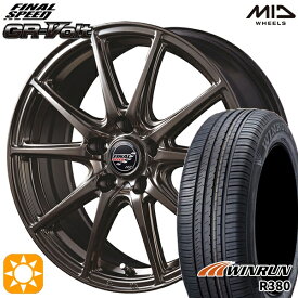 【取付対象】マツダ6 エクストレイル 225/60R18 104V XL ウィンラン R380 MID ファイナルスピード GR-ボルト ハイメタブロンズ 18インチ 7.0J 5H114.3 サマータイヤホイールセット