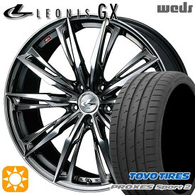 4/24-4/27 P5倍！C-HR カローラクロス 225/45R19 96Y XL トーヨー プロクセススポーツ2 Weds レオニス GX BMCMC (ブラックメタルコート/ミラーカット) 19インチ 8.0J 5H114.3 サマータイヤホイールセット