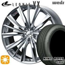 【取付対象】アルファード ヴェルファイア 235/50R18 101W XL キングボス G866 Weds レオニス VX HSMC (ハイパーシルバー ミラーカット) 18インチ 8.0J 5H114.3 サマータイヤホイールセット