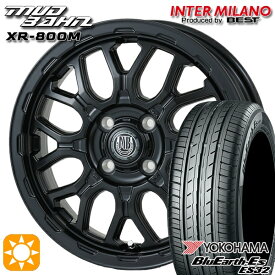 【取付対象】155/55R14 69V ヨコハマ ブルーアース ES32 インターミラノ マッドバーン XR-800M MBK（限定カラー） 14インチ 4.5J 4H100 サマータイヤホイールセット