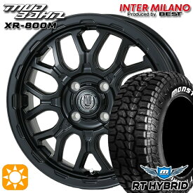 【取付対象】155/65R14 81S XL RWL モンスタ RTハイブリッド インターミラノ マッドバーン XR-800M MBK（限定カラー） 14インチ 4.5J 4H100 サマータイヤホイールセット