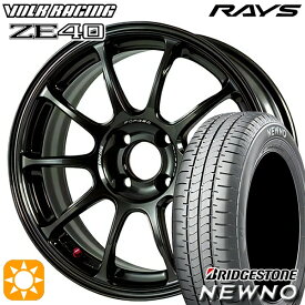 【最大2,000円OFFクーポン】195/50R16 84V ブリヂストン ニューノ RAYS ボルクレーシング ZE40 MM 16インチ 7.0J 4H100 サマータイヤホイールセット