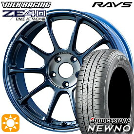 【取付対象】215/55R17 94V ブリヂストン ニューノ RAYS ボルクレーシング ZE40 TIME ATTACKIII LM 17インチ 7.5J 5H114.3 サマータイヤホイールセット