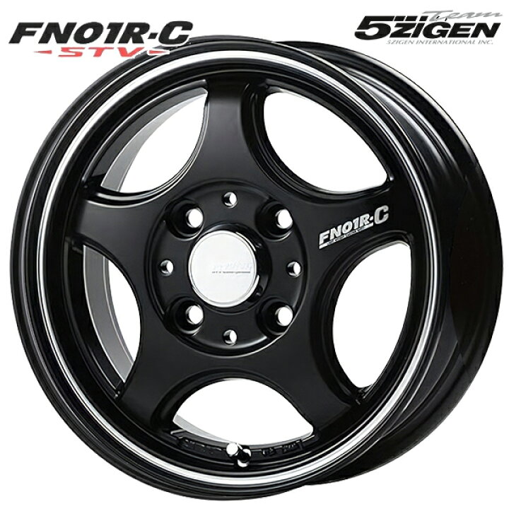 楽天市場】12インチ 4.0J 4H100 +42 5次元 FN01R-C STV マットブラック 