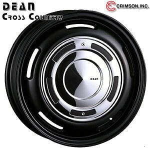 14インチ 5.0J 4H114.3 +43 CRIMSON クリムソン ディーンクロスカントリー マットブラック アルミホイール単品 4本(1台分)送料無料