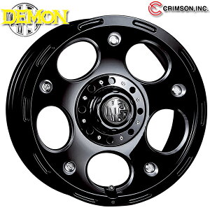 16インチ 5.5J 5H139.7 +0 CRIMSON クリムソン MG モンスター ブラックサイドマシニング アルミホイール単品 4本(1台分)送料無料