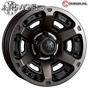 17インチ 7.0J 5H127 +38 CRIMSON クリムソン MGアーマー マットブラッククリア アルミホイール単品 4本(1台分)送料無料