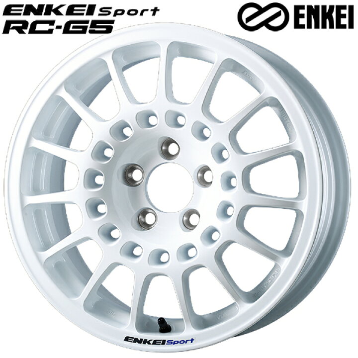 楽天市場】15インチ 6.5J 5H100 +35 ENKEI エンケイ スポーツ RC-G5 