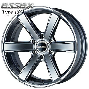 17インチ 6.5J 6H139.7 +38 ESSEX エセックス タイプ EC プラチナム アルミホイール単品 1本 4本以上送料無料